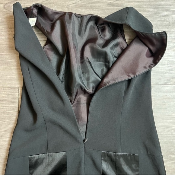 Vintage 90s Ann Taylor Little Black Dress Sleeveless Checkered Pattern Size 8 - Picture 5 of 5